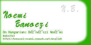 noemi banoczi business card